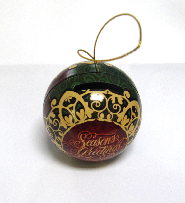 Ball Tin Box with String