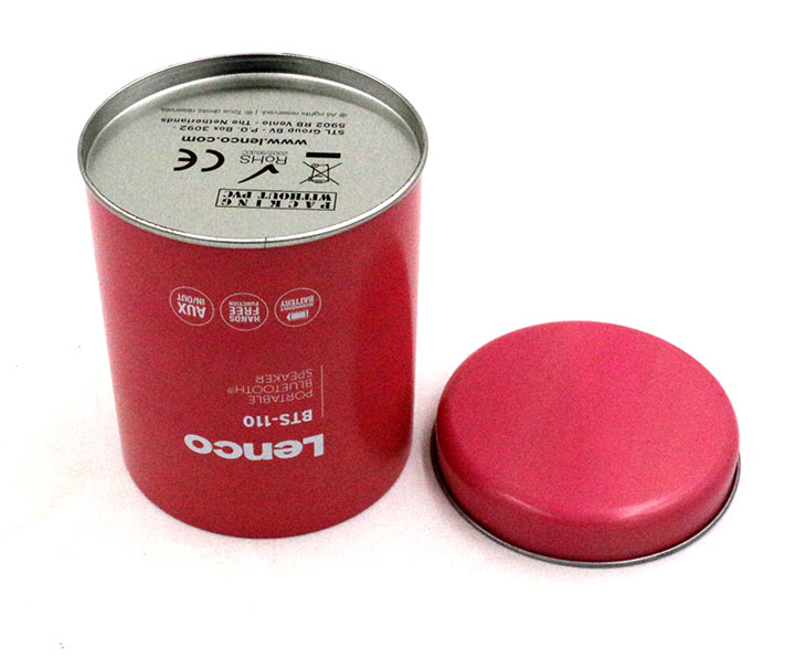 round tin box